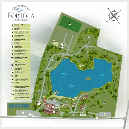 Forteca, Goscinne Nad Stawem Frühstückspension 3*